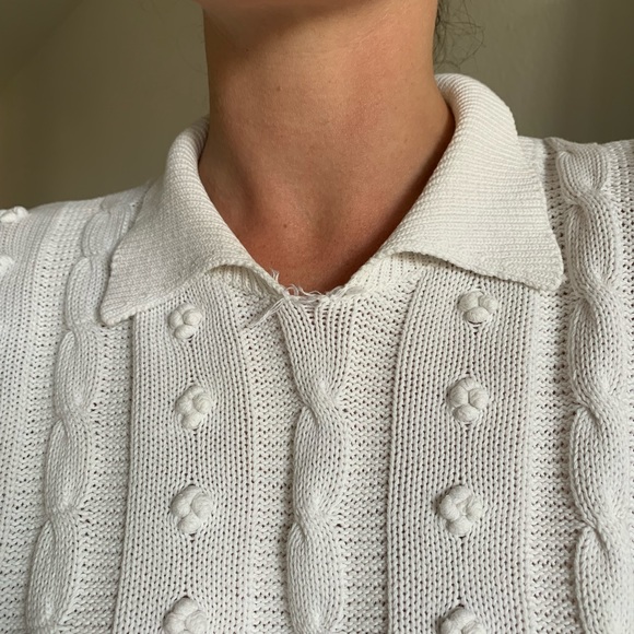 Vintage Knit Collared Top - Picture 7 of 11